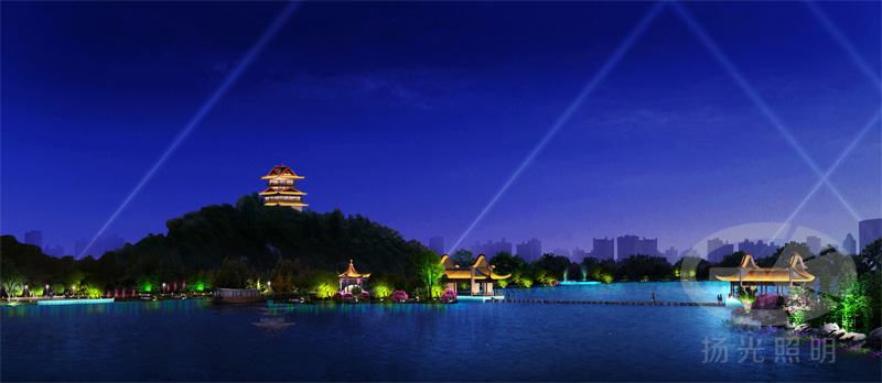 公園景觀燈光設(shè)計效果圖